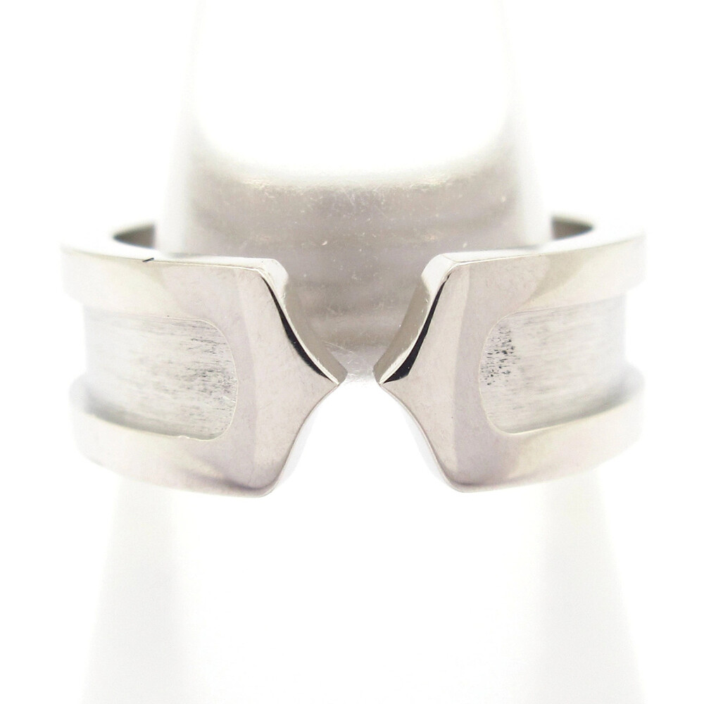 Cartier 2C 18K White Gold E***** Ring #345713C21B